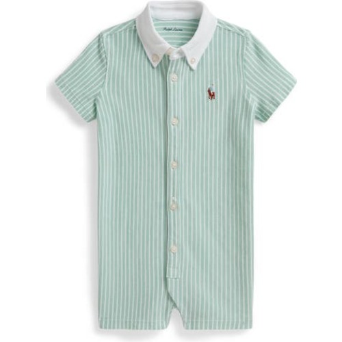 Cotton Piqué Romper, 6M