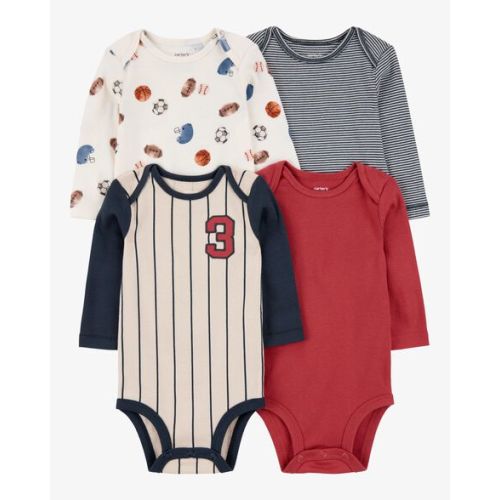 Baby 4-Pack Sports Jersey Bodysuits | Carter's