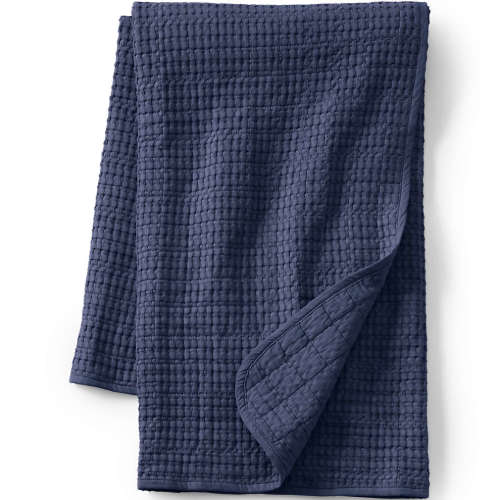 Waffle Weave Throw Blanket | Lands' End