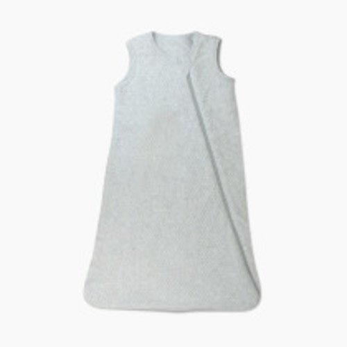 Honest Baby Clothing Organic Cotton Matelasse Wearable Blanket - Light Gray Heather, Medium