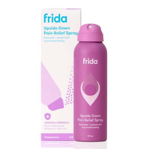 Frida Mom Anesthetic Spray, Hospital Strength Benzocaine and Glycerin for Instant Relief and Healing, Dermatologist Tested, with Aloe and Witch Hazel, Postpartum Essentials, 3.5oz
