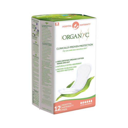 Organyc Cotton Hospital Postpartum Pads