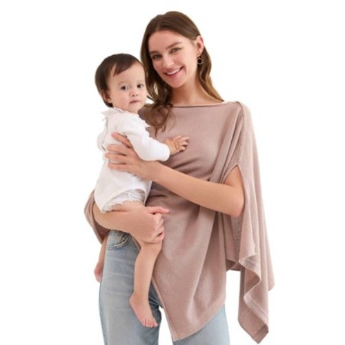 Momcozy Multi-Use Privacy Poncho - Brown