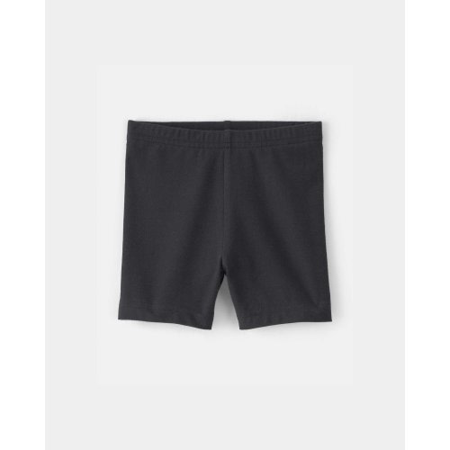 Baby Girl Solid Bike Shorts - Black | Carter's