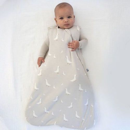 günamüna® Baby Bamboo Rayon with DIAPER-ZiPPER Sleep Bag 1.0 TOG - Goose - 3-9 Months