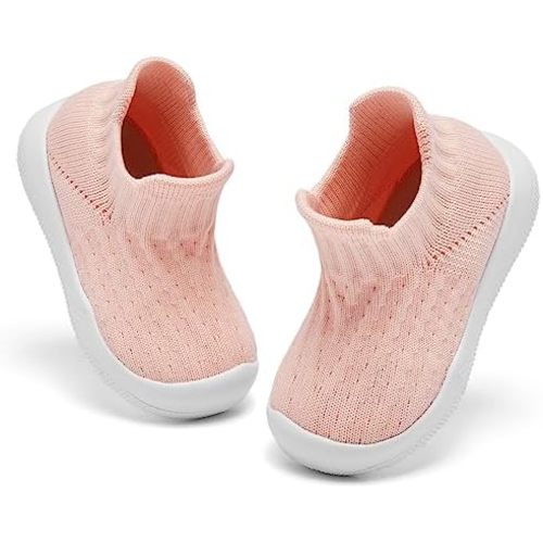 Baby Socks Shoes for Boys and girlsAnti Slip Sports ShoesToe ProtectionBaby Walking Shoes, Lightweight and Breathable Slip on Walking Shoes