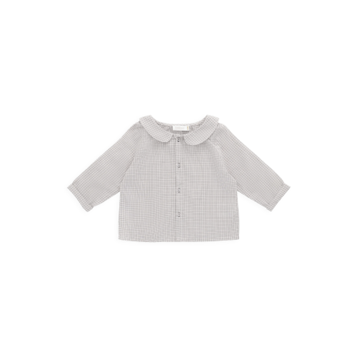 Gabriel Top in Cloud Check – Petite Penelope