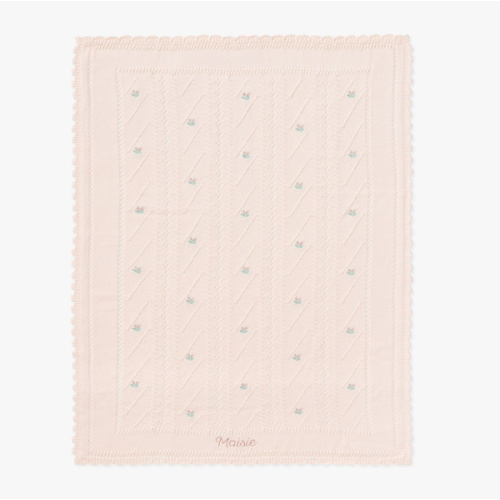 Bria Hammel Rose Pointelle Baby Blanket