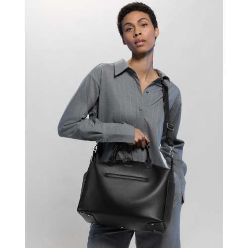 Emmy Vegan Midi - Black/Silver