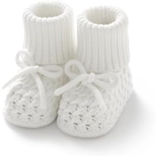Newborn Shoes Knitted Baby Booties Hand Crochet Knit Infant Boys Girls First Walkers Soft Crib Sock Boots