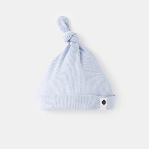softie knot hat, size 9-12M - Blue