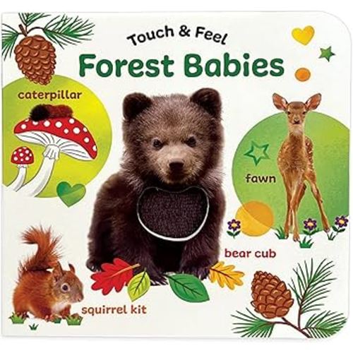 Touch & Feel: Forest Babies - Board Book for Toddlers With Peek-Through Holes