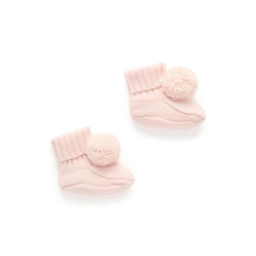 Cashmere Booties Pale Pink Melange