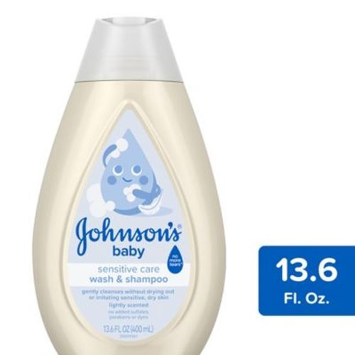 Johnson's Sensitive Care Baby 2-in-1 Body Wash & Shampoo - Lightly Scented - 13.5 fl oz