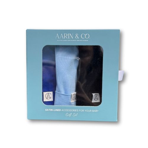 Newborn Satin Lined Jersey Beanie Gift Set-Boy – Aarin & Co.
