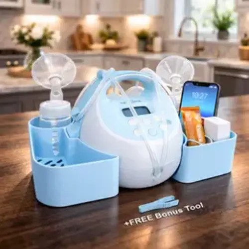 Spectra Pump Caddy Organizer | S1 S2 Bottle Holder & Cord Storage (+FREE Tube Cap Puller) for Newborn Nursing Moms - TikTok Shop