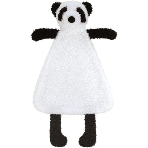 Baby White Panda Soft Stuffed Animal Security Blanket, Plush Panda Character Lovey Blanket, Baby Shower/Nursery Gift, Newborn Infant Toddler Snuggle Blankie for Boys Girls, 16 Inches