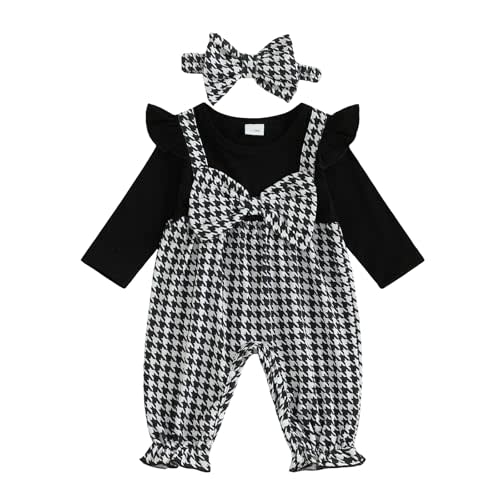 YINGISFITM Newborn Baby Girl Clothes Long Sleeve Romper One Piece Jumpsuit Fall Winter Infant Outfits 0 3 6 9 12 18 Months