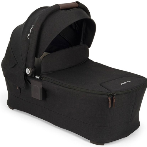 Nuna SWIV & TRIV Series Bassinet + Stand - Caviar/Chocolate