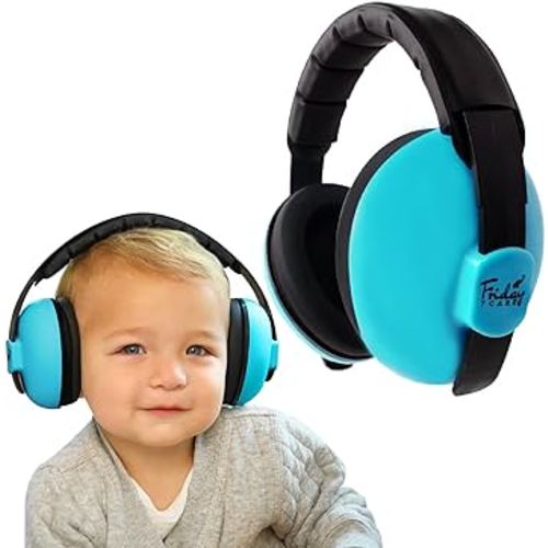 Baby Headphones - Baby Ear Protection, Noise Cancelling Headphones with Adjustable Headband for Ages 0-24 Months, Blue