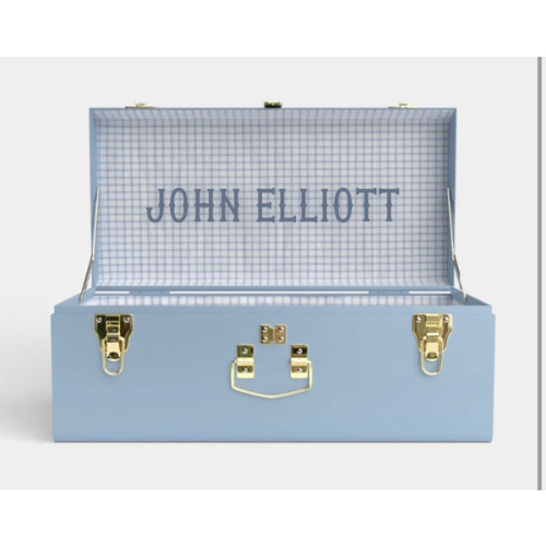 Petite Trunk - Light Blue - Picnic in Blue / Embroidery