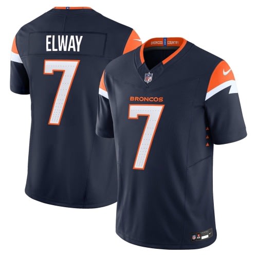 Denver Broncos 2024 Vapor Limited Jersey – All Stitched – Navy – John Elway Jersey