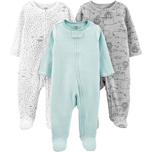 Simple Joys by Carter's Unisex-Baby 3-Pack Neutral Sleep and Play