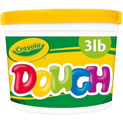 Crayola Dough - Yellow (3lb), Bulk Modeling Dough for Kids, Clay Alternative, Resealable Tub, Ages 3+, Great for Kids Arts & Crafts