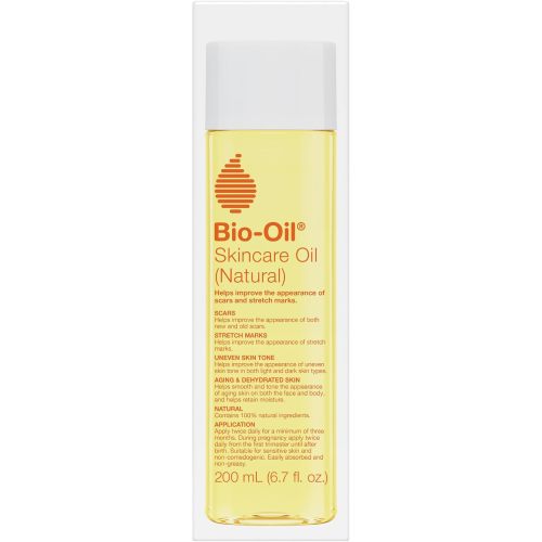 Bio-Oil Natural Skincare Oil, Serum for Scars and Stretch Marks, Face and Body Moisturizer for Dry Skin, Hair Oil, For All Skin Types, 6.7 Oz