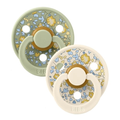 BIBS x LIBERTY Colour 2 Pack Eloise - Sage Mix