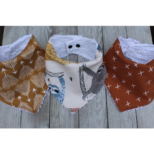 Sloth Bandana Bib Set | Baby Neutral Gift | Gender Neutral Gift | Baby Sloth Bib | Sloth Bib | Baby Shower Gift Set | Baby Shower Gift