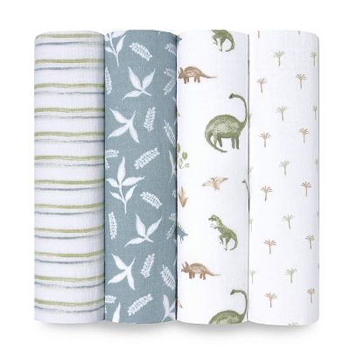 aden + anais essentials 4-pk Cotton Muslin Swaddles