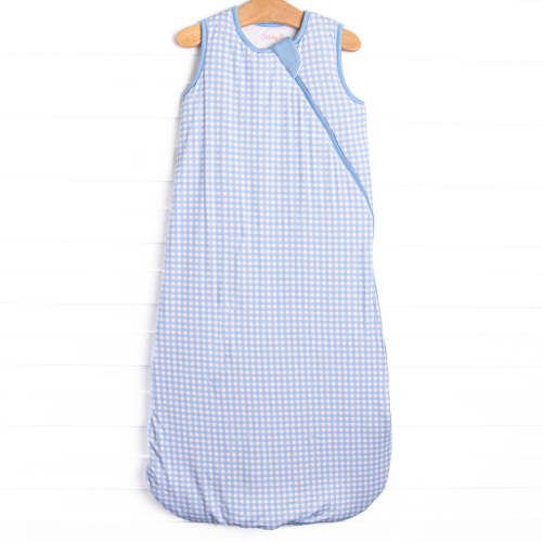 Blue Gingham Bamboo Sleep Bag, Blue – Stitchy Fish