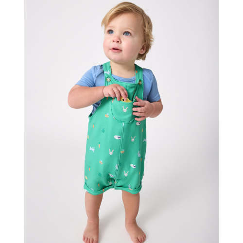 Bunny Burrow Shorty Overall Set | Little Sleepies