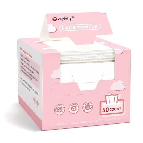 Orighty Baby Dry Wipes - Super Soft & Gentle Baby Washcloths, Use Wet or Dry, 100% Unscented Tissue for Babies Sensitive Skin, Ideal for Diaper Changes, Feeding, Nursing, Runny Nose & Drool, 600 Count | Use Wet or Dry, 100% Unscented Tissue for Sensitive 