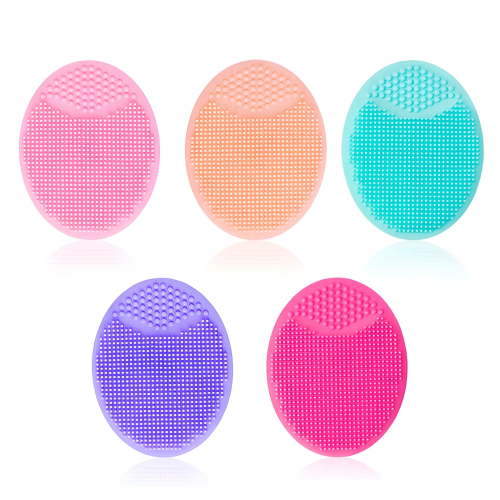 RAGUPEL Baby Cradle Cap Brush,Silicone Massage Brush,Silicone Scrubbers Exfoliator Brush for Dry Skin,Cradle Cap and Eczema (Multicolor，5pcs）