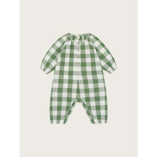 Dill Gingham Onesie | Organic Zoo