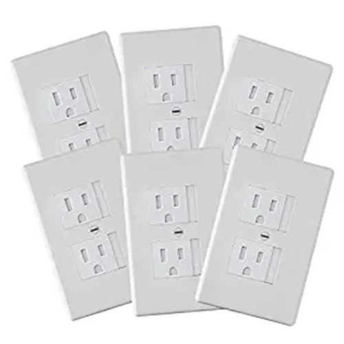 Safety Innovations Self-Closing Outlet Covers 6-Pack