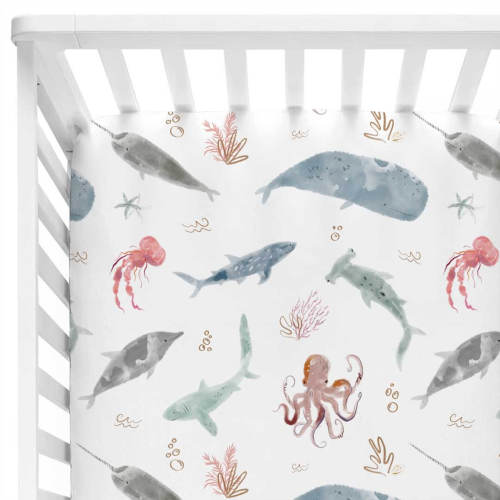 Sea Life Crib Sheet