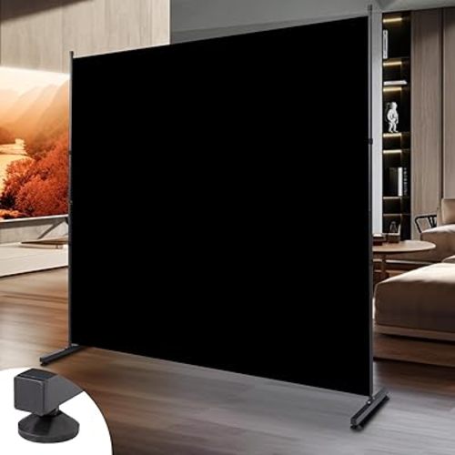 Room Divider 6FT Single Panel Privacy Screen, 71'' Wide Fabric Indoor Room Divider Wall Divider for Room Separation, Portable Room Partitions and Dividers Freestanding Temporary Wall Room Separators