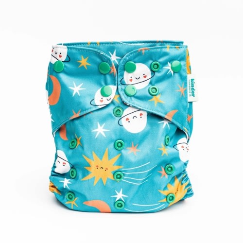 Shooting Star: Essentials Pocket Cloth Diaper with Athletic Wicking Jersey, Grows with your Baby