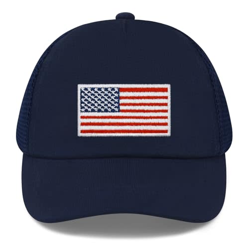 qikqik Baby Baseball Cap Toddler Baseball Hat Baby Ball Cap Infant Hats Toddler American Flag Hat Kids 4th of July Hats USA