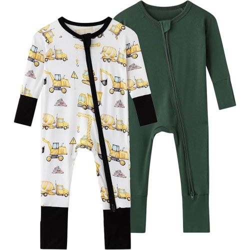 Baby Viscose from Bamboo Footless Pajamas Boys Girls Zippy Pjs Sleep 'N Play Romper - 0-24 Months
