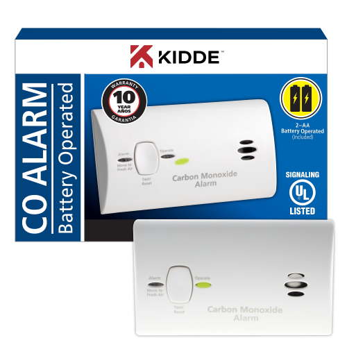 Kidde Carbon Monoxide Alarm, Battery Operated, Loud 85-Decibel