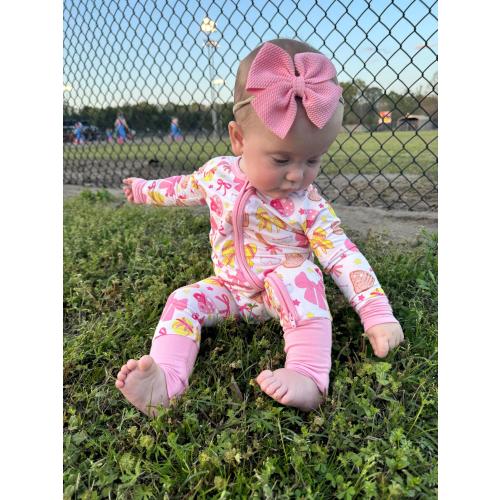 softball / girls pj's / girls pajamas / bamboo / Saturdays are for softball / baseball