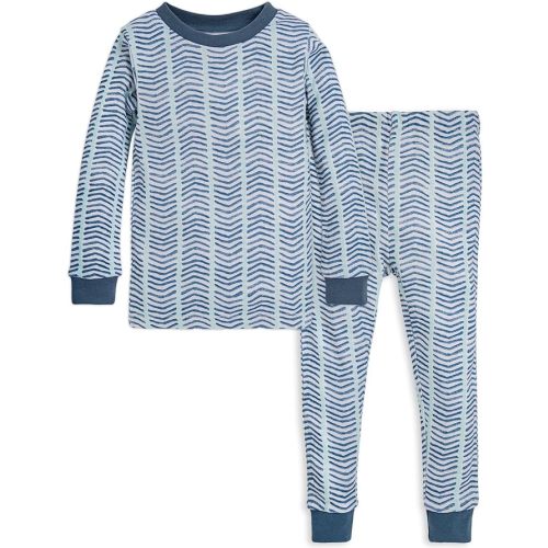 Burt's Bees Baby Boys' 2-Piece Long Sleeve Tee and Pants Organic Cotton Pajama Set