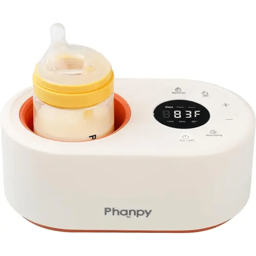 Phanpy Water-Free Bottle Warmer, 12-in-1 Multifuntion Fast Baby Bottle Warmer for Breastmilk, Bottle Warmer for Travel, Milk Warmer for Baby with Adjustable Temp Memory Function