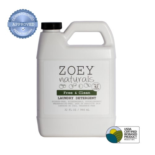 Free & Clean Laundry Detergent | Fragrance Free for Sensitive Skin, Plant Based