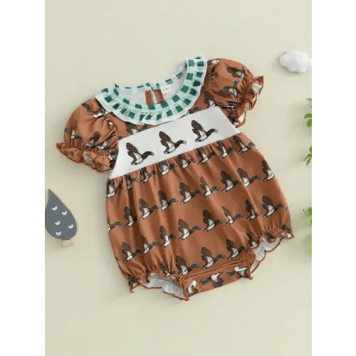 baby girls romper infant short sleeve round - Temu