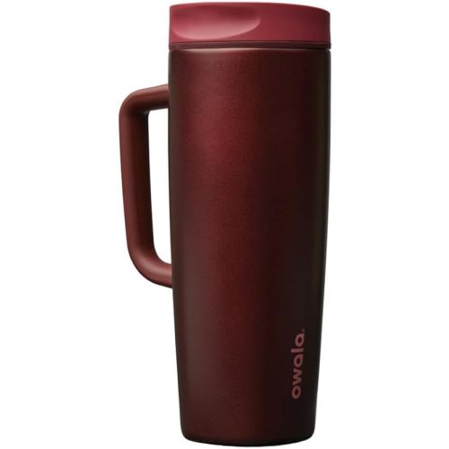 Owala 24 oz SmoothSip Slider Travel Mug in Black Cherry